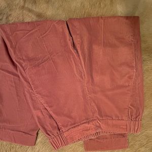 Jcrew pink velvet pants